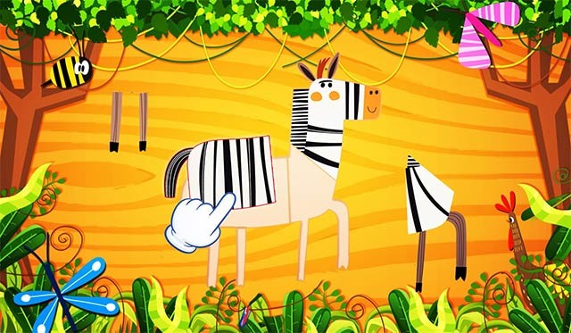 Ghép tranh với thao tác kéo thả đơn giản