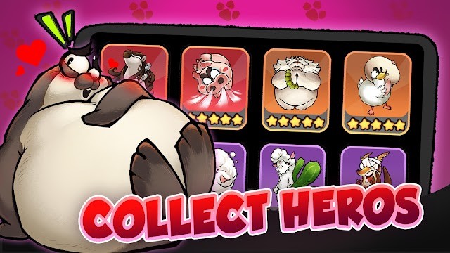 Thu thập các anh hùng động vật có khả năng độc đáo trong game Animal Rumble