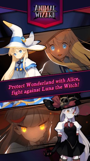 Bảo vệ vùng đất thần tiên và chống lại lực lượng bóng tối trong game Animal Wizard