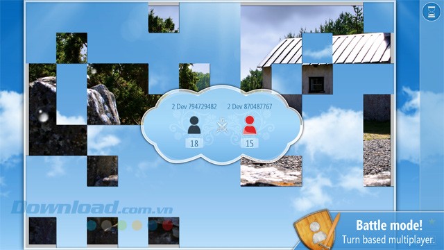 Khám phá chế độ multiplayer so tài theo lượt của game ghép hình trí tuệ Animated Puzzles