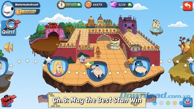 Giao diện chính của game chiến thuật thẻ bài miễn phí Animation Throwdown: The Quest for Cards cho máy tính và Mac