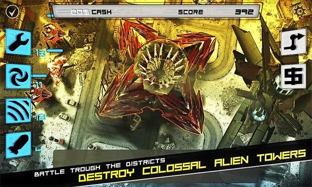 Phá hủy các pháo đài lớn của đội quân ngoài hành tinh trong Anomaly Warzone Earth