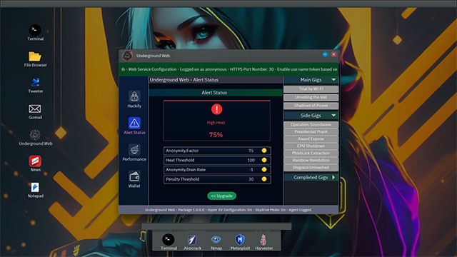 Anonymous Hacker Simulator mô phỏng chân thực công việc của hacker chuyên nghiệp