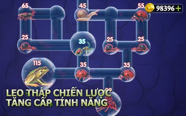 Leo tháp chiến lược tăng cấp tính năng