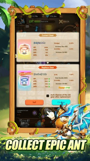 Có 12 món trang bị khác nhau