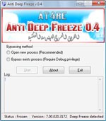 Anti Deep Freeze - Phần mềm phá đóng băng ổ cứng