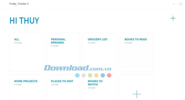 Danh mục công việc