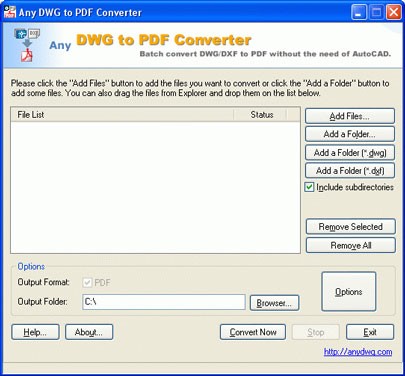 Any DWG to PDF Converter
