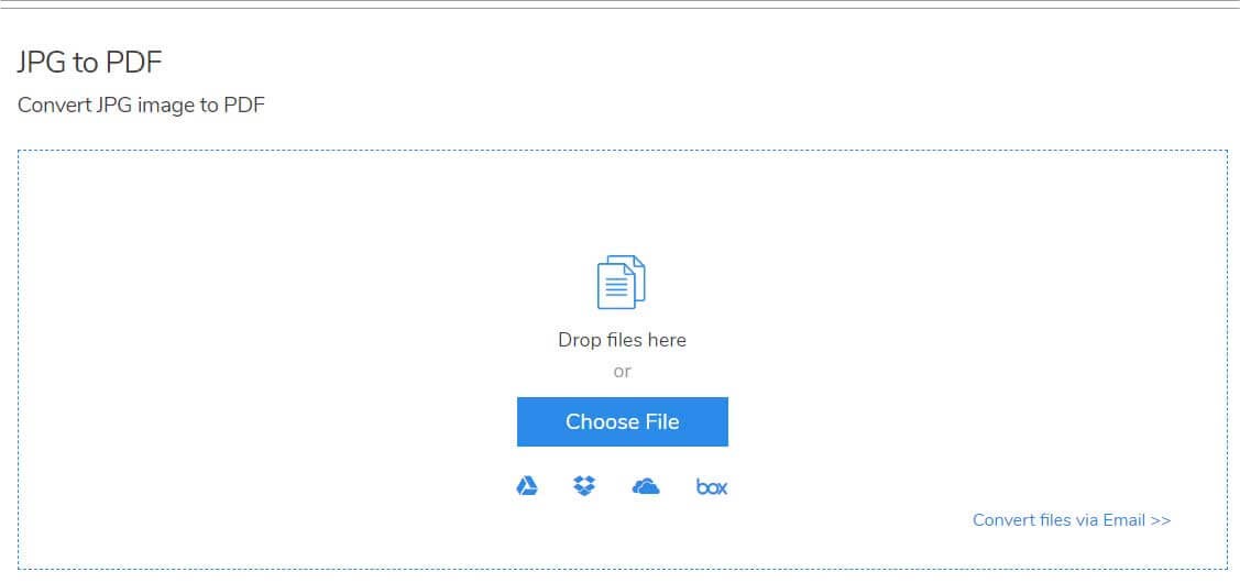 Giao diện JPG to PDF