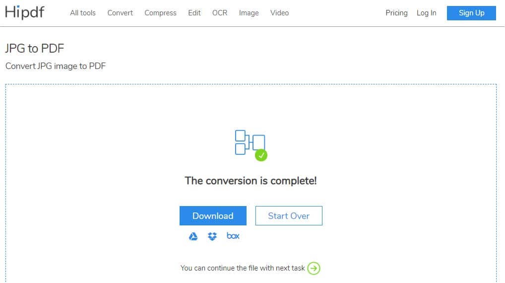 JPG to PDF chuyển đổi định dạng ảnh cực nhanh