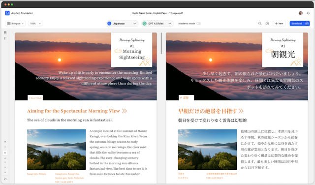 Bản dịch chất lượng chỉ trong vài giây