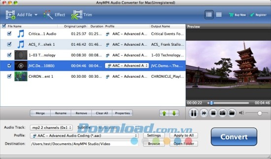 AnyMP4 Audio Converter for Mac