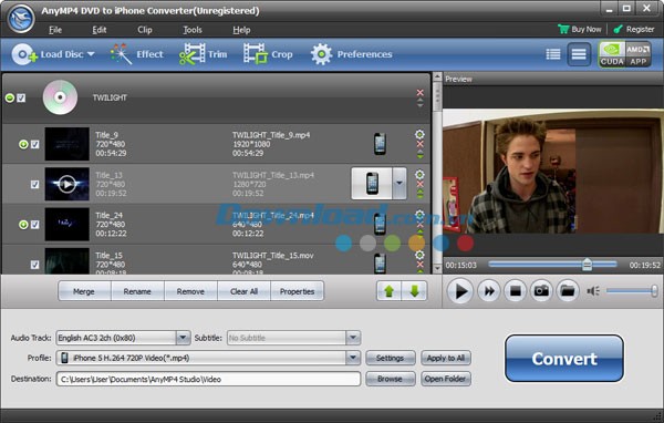 AnyMP4 DVD to iPhone Converter