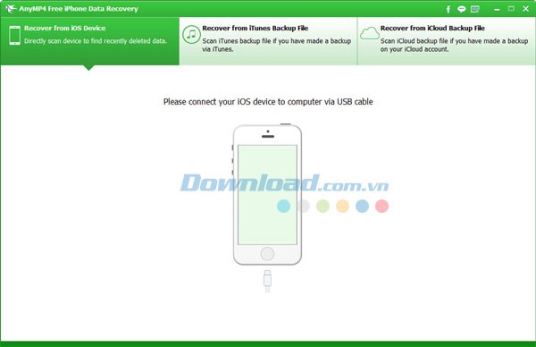 AnyMP4 Free iPhone Data Recovery