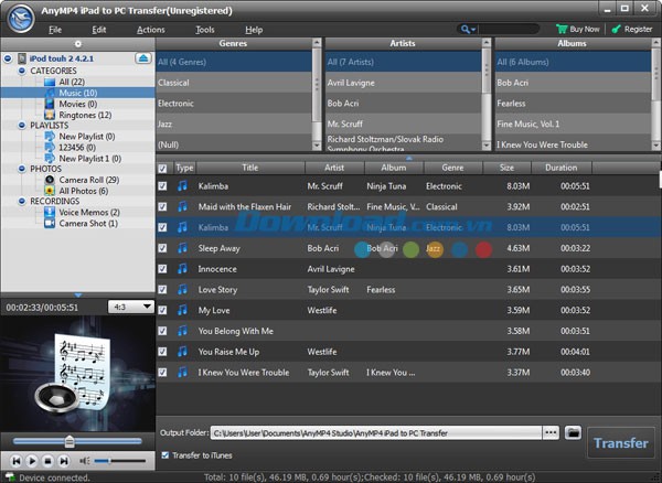 AnyMP4 iPad to PC Transfer