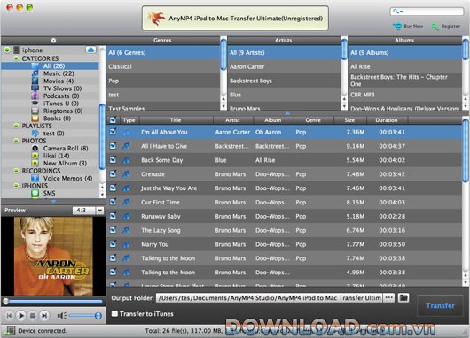 AnyMP4 iPod to Mac Transfer Ultimate