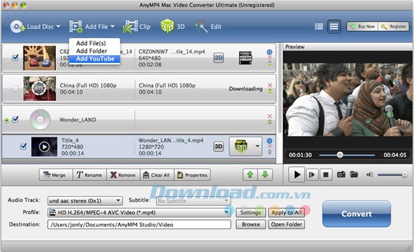AnyMP4 Mac Video Converter Ultimate