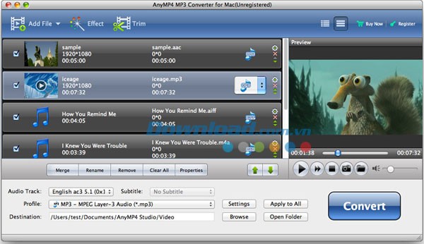 AnyMP4 MP3 Converter for Mac