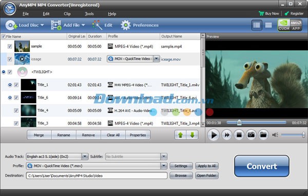 AnyMP4 MP4 Converter