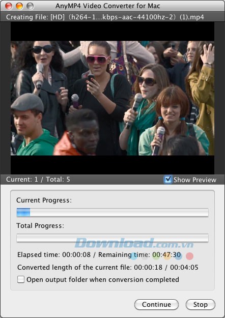 AnyMP4 Video Converter cho Mac