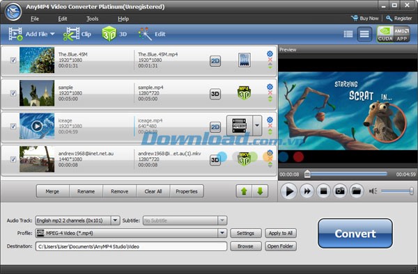 AnyMP4 Video Converter Platinum