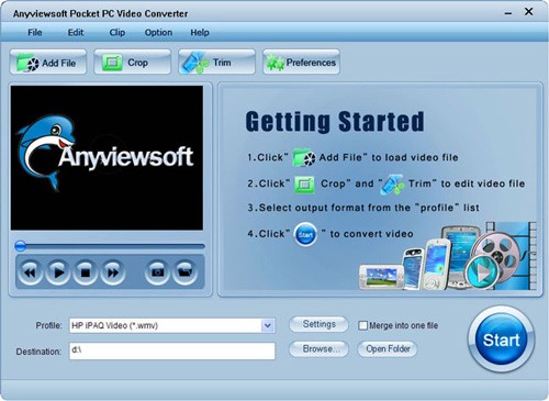 Anyviewsoft Pocket PC Video Converter