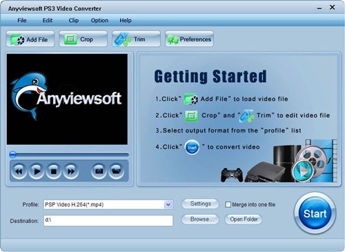 Anyviewsoft PS3 Video Converter