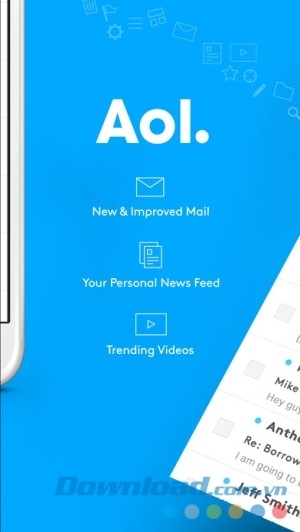 AOL cho iOS cập nhật tin tức hàng ngày