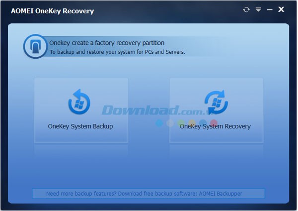 AOMEI OneKey Recovery