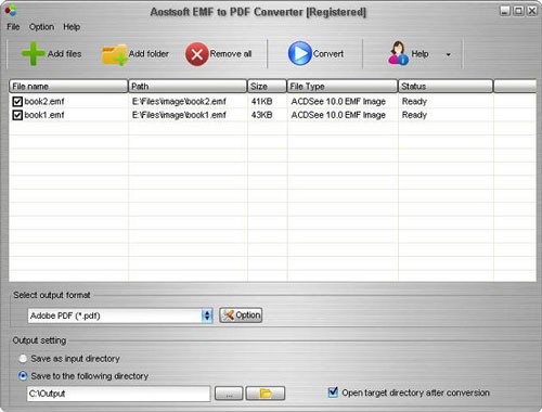 Aostsoft EMF to PDF Converter