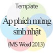 Áp phích mừng sinh nhật, Thiệp mừng sinh nhật