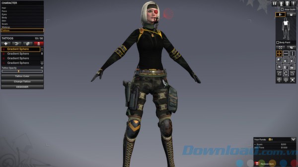 Tùy chỉnh nhân vật