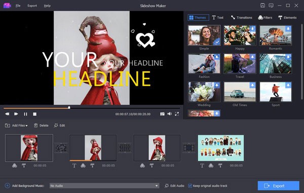Tạo video ảnh, slideshow, phim ngắn... cực dễ dàng với Apeaksoft Slideshow Maker