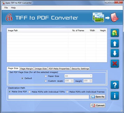 Apex TIFF to PDF Converter
