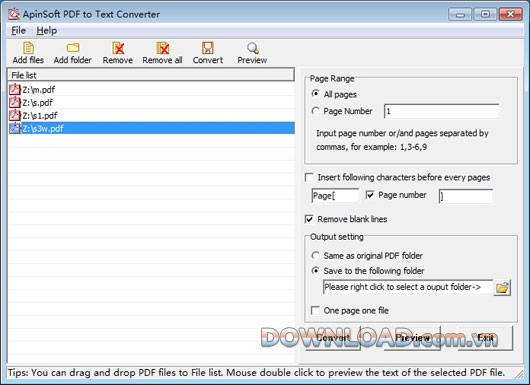 ApinSoft PDF to Text Converter