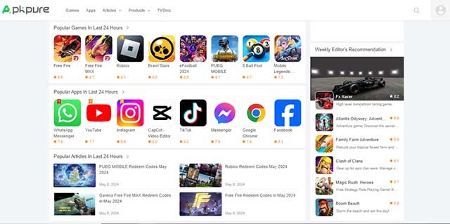 APKPure cho phép bạn cài đặt các ứng dụng dành riêng cho từng quốc gia