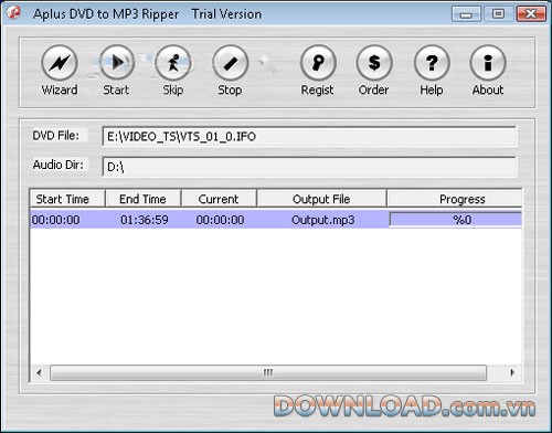 Aplus DVD to MP3 Ripper