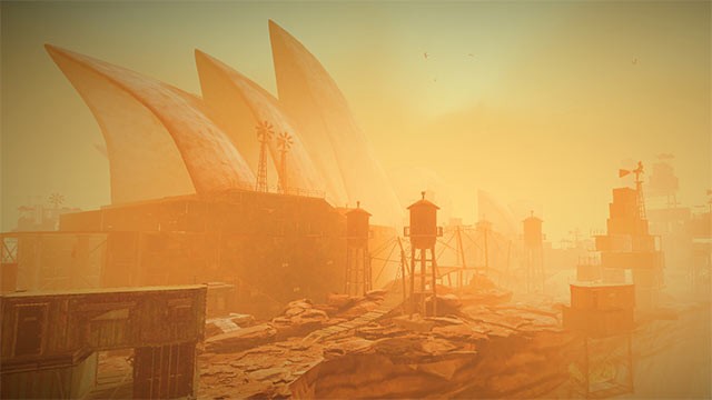 Bối cảnh game Apocalypse Truck Sim là hòn đảo bỏ hoang, chìm trong sương mù và đổ nát