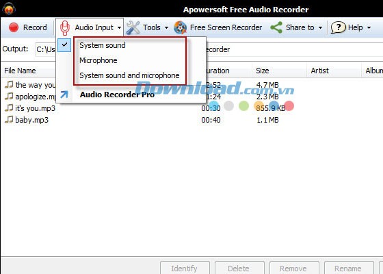 Apowersoft Free Audio Recorder