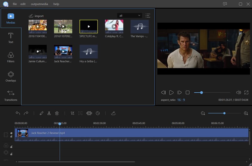Giao diện ApowerEdit