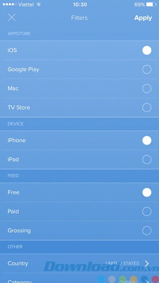 Lọc bảng xếp hạng theo nhiều tiêu chí