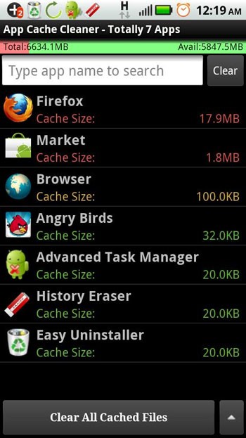 App Cache Cleaner For Android