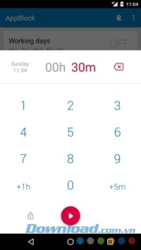 Thiết lập giờ chặn ứng dụng tại AppBlock - Stay Focused cho Android