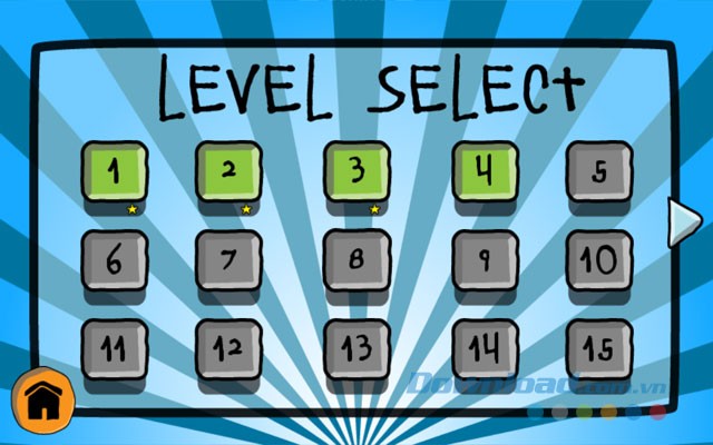 Game mang tới tất cả 45 level