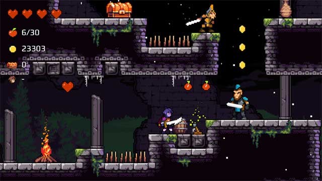 Apple Knight có nhiều thế giới sống động với nhiều level đầy thách thức