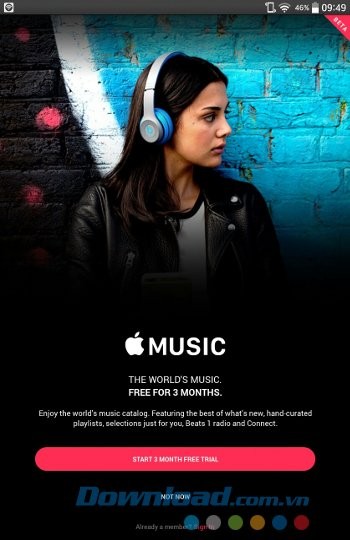 Giao diện ứng dụng Apple Music