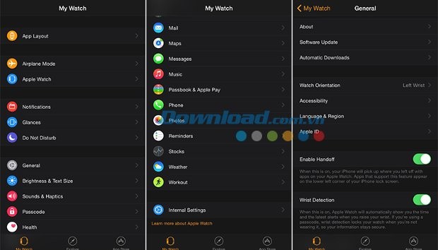 Thiết lập Apple Watch trên iPhone