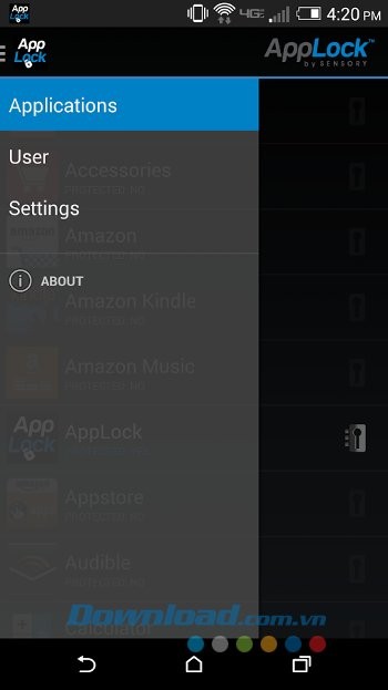 Lựa chọn ứng dụng muốn khóa bằng AppLock