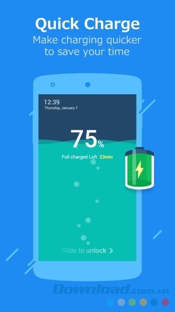 Giải phóng bộ nhớ và hỗ trợ sạc nhanh