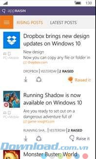 Đọc tin về ứng dụng mới hoặc cập nhật mới
